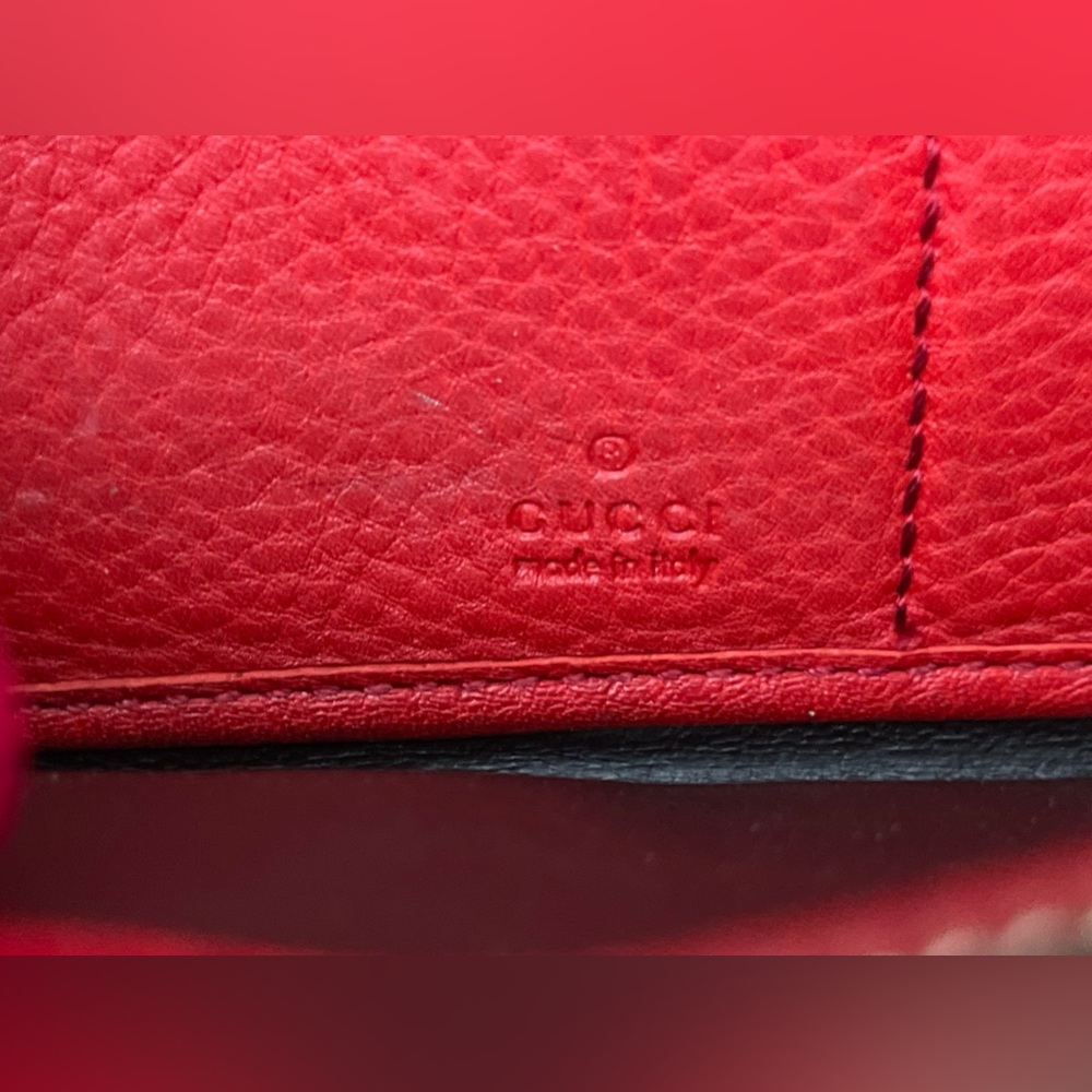 EUC Authentic Gucci Soho Zip Around 75 - Red - Picture 4 of 14